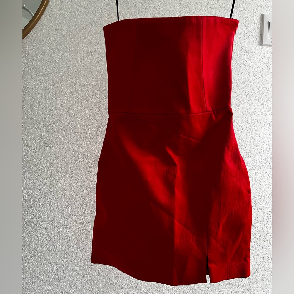 Kate Spade Red Strapless Dress- Sz 6